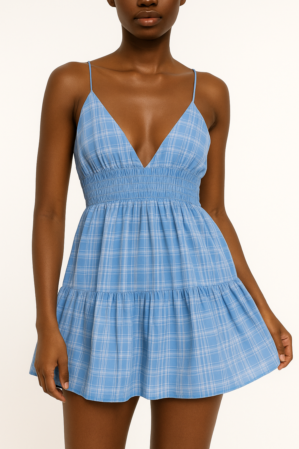 PLAID BABYDOLL DRESS
