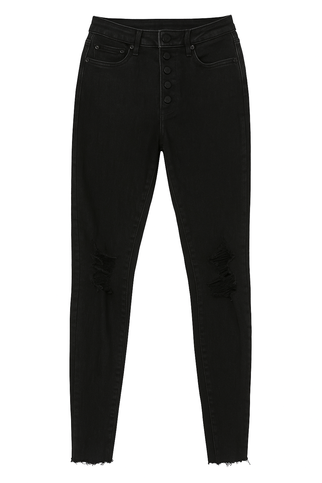 DESTROYED CURVY JEGG BLACK 2430