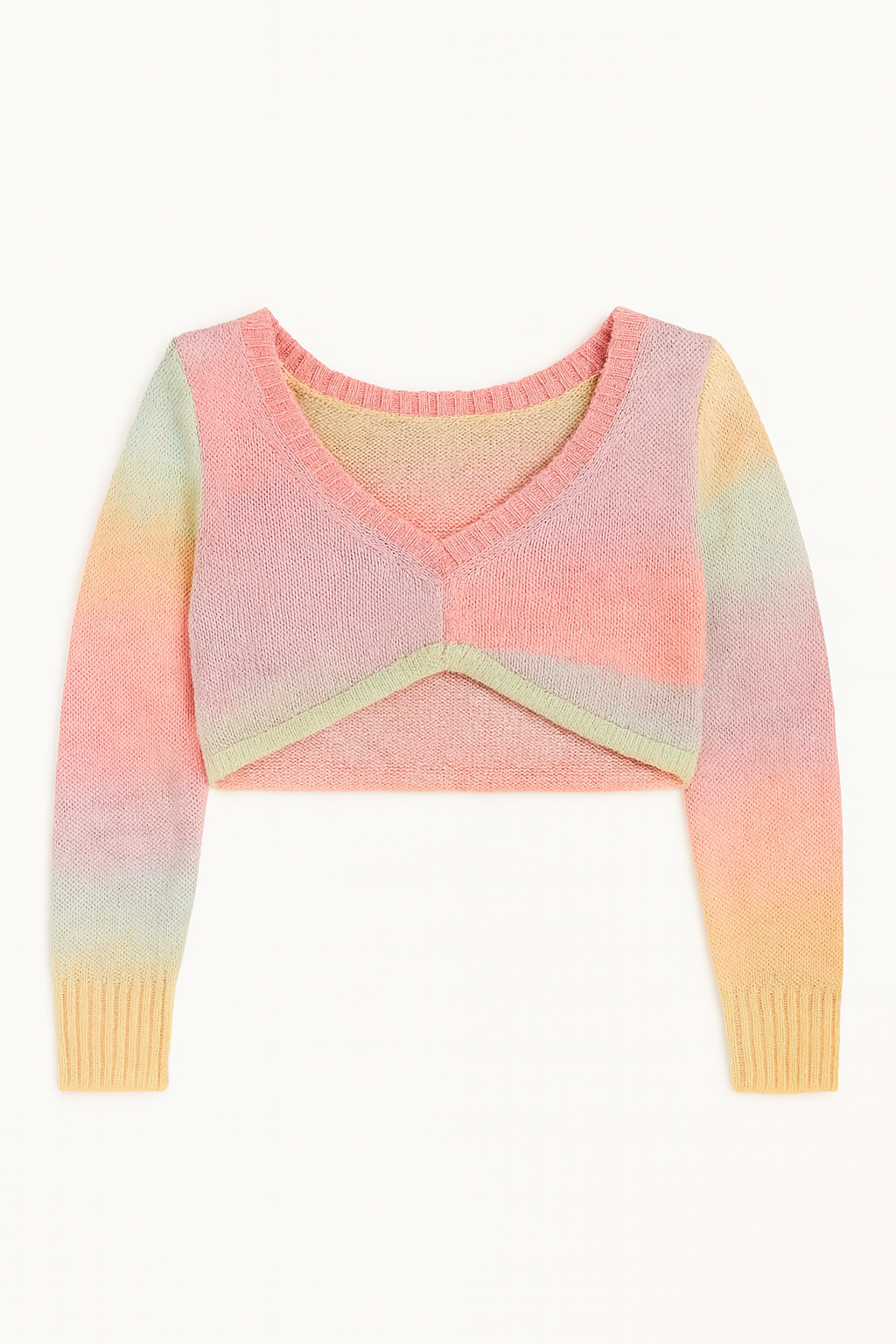 CROPPED TWISTED VNECK MULTI 901 M