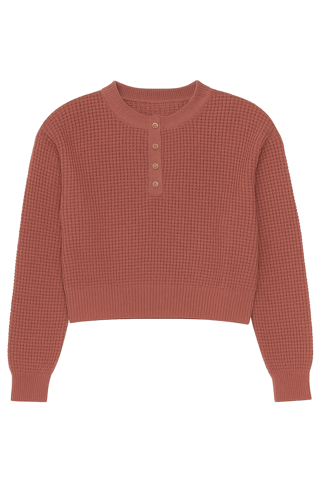 DB HENLEY SWEATER BROWN L